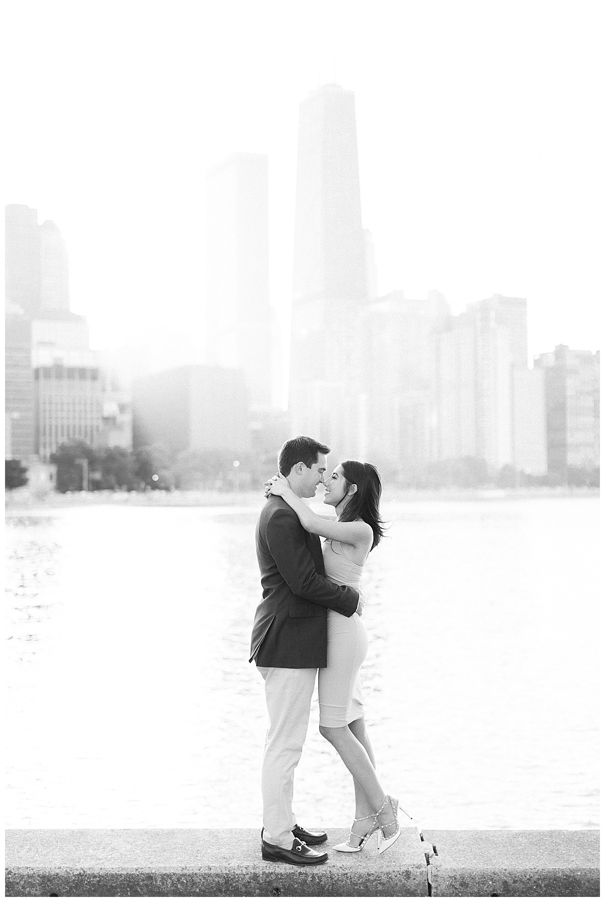 Chicago Engagement Photos at Olive Park, Olive Park Engagement, Milton Lee Olive Park, Olive Park Chicago, Chicago Illinois Engagement Photos, Chicago engagement photographer, Illinois engagement photographer, Lake Michigan engagement photos, chicago engagement photo ideas, engagement photo poses, downtown chicago engagement photos, where is olive park, chicago skyline engagement pictures