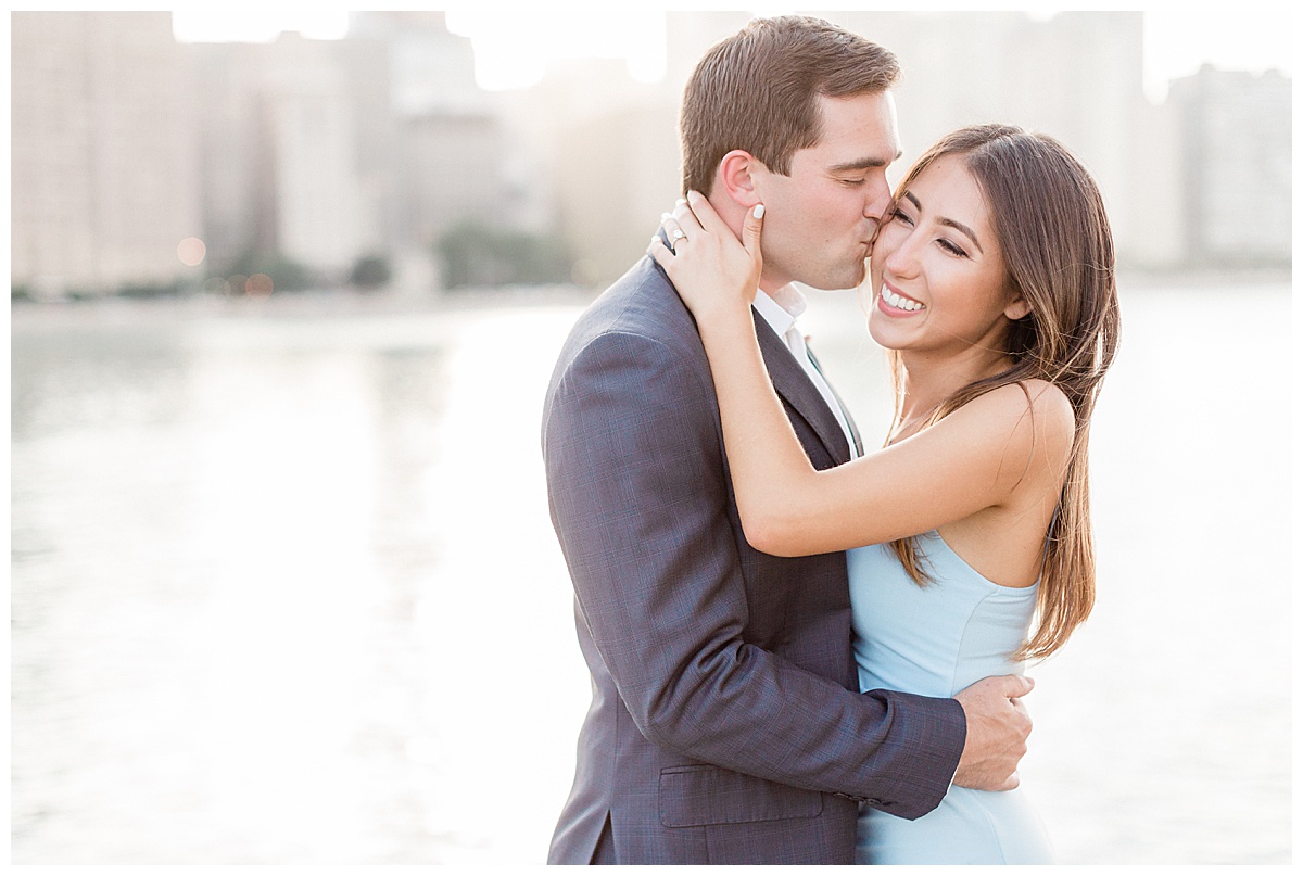 Chicago Engagement Photos at Olive Park, Olive Park Engagement, Milton Lee Olive Park, Olive Park Chicago, Chicago Illinois Engagement Photos, Chicago engagement photographer, Illinois engagement photographer, Lake Michigan engagement photos, chicago engagement photo ideas, engagement photo poses, downtown chicago engagement photos, where is olive park, chicago skyline engagement pictures