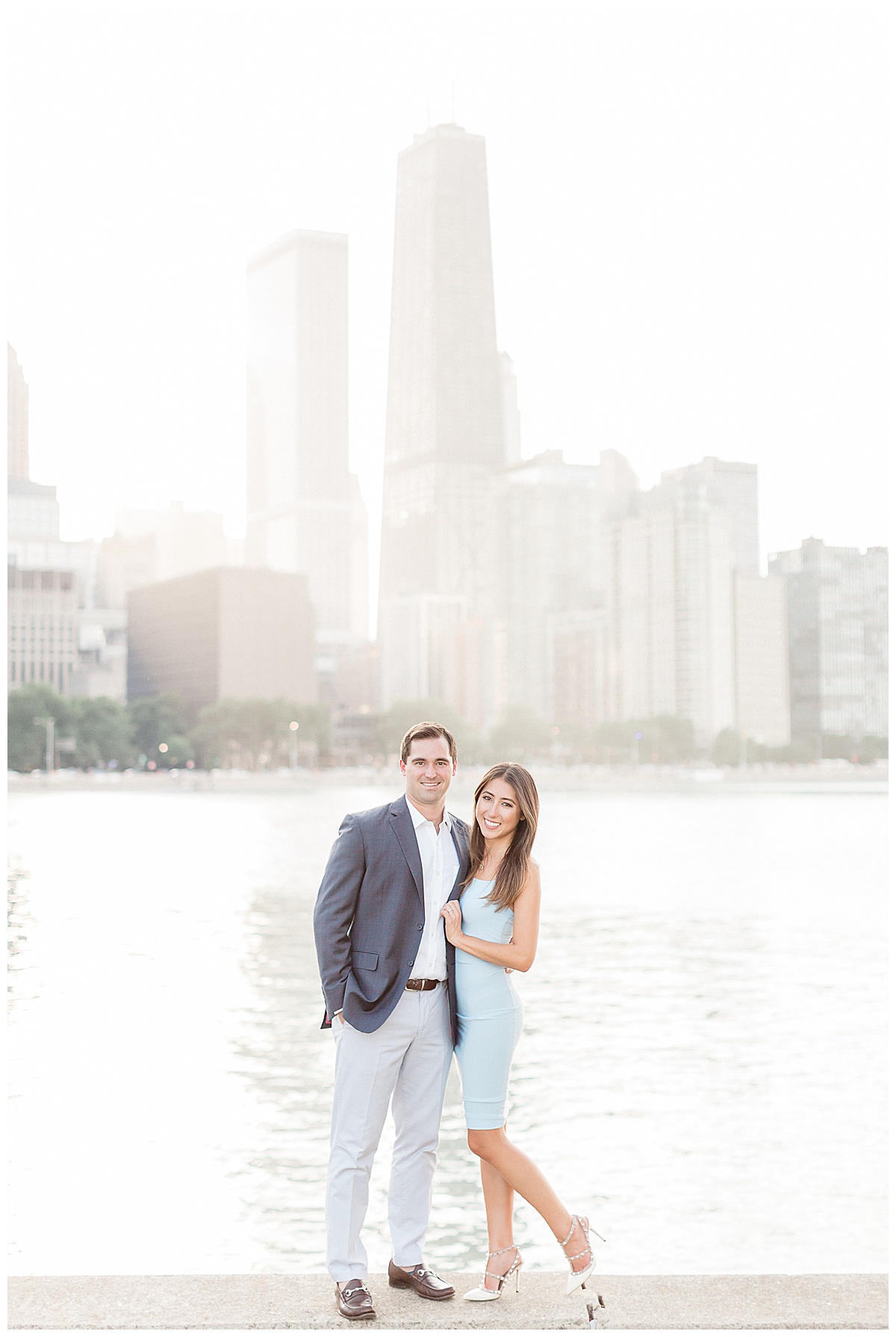 Chicago Engagement Photos at Olive Park, Olive Park Engagement, Milton Lee Olive Park, Olive Park Chicago, Chicago Illinois Engagement Photos, Chicago engagement photographer, Illinois engagement photographer, Lake Michigan engagement photos, chicago engagement photo ideas, engagement photo poses, downtown chicago engagement photos, where is olive park, chicago skyline engagement pictures