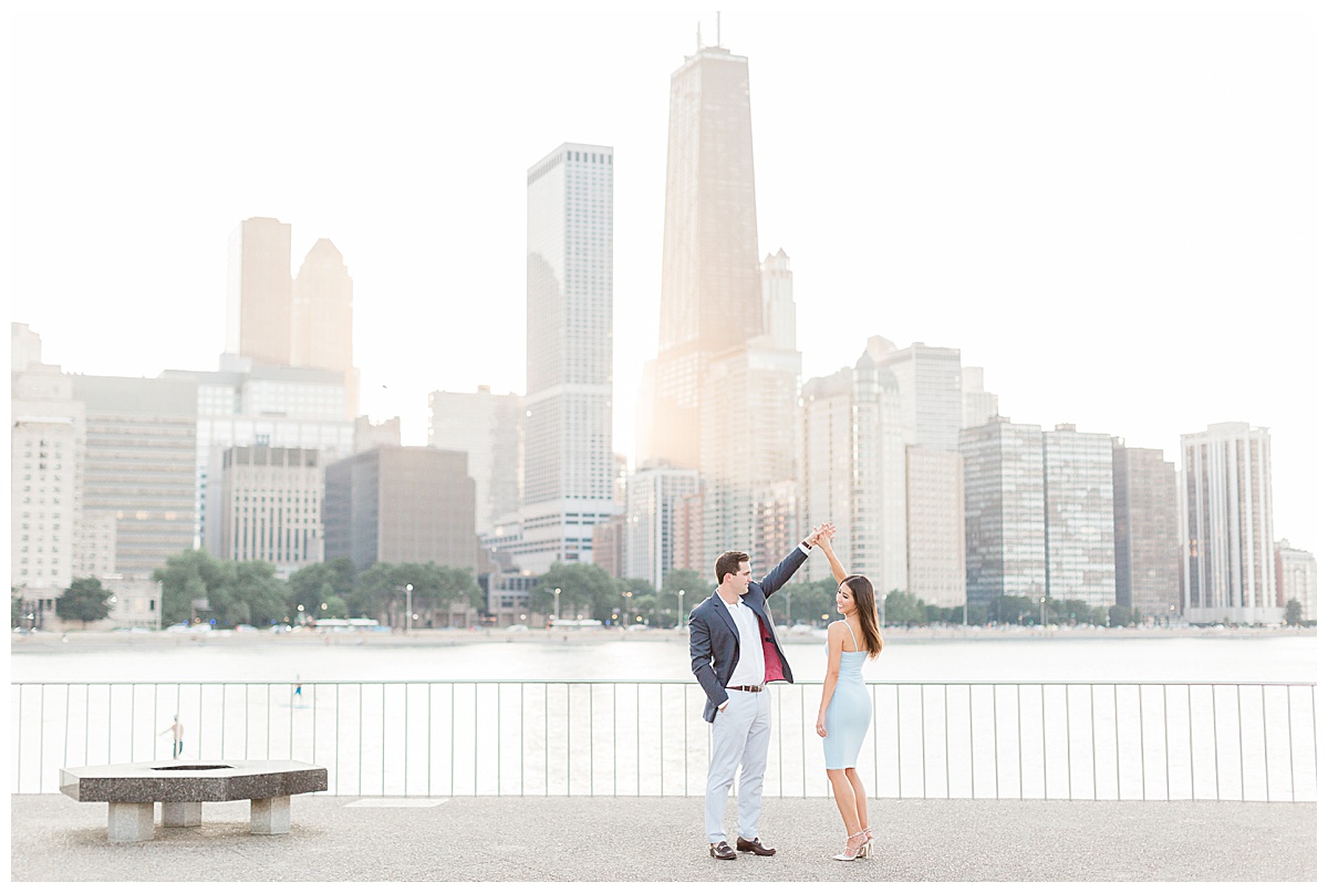 Chicago Engagement Photos at Olive Park, Olive Park Engagement, Milton Lee Olive Park, Olive Park Chicago, Chicago Illinois Engagement Photos, Chicago engagement photographer, Illinois engagement photographer, Lake Michigan engagement photos, chicago engagement photo ideas, engagement photo poses, downtown chicago engagement photos, where is olive park, chicago skyline engagement pictures