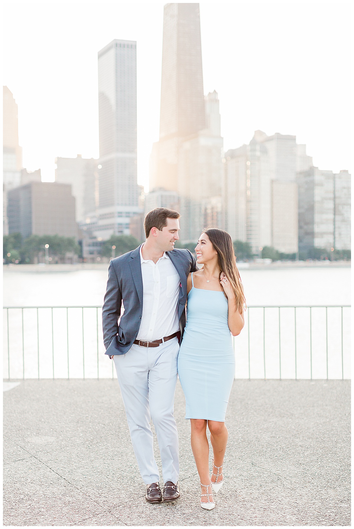 Chicago Engagement Photos at Olive Park, Olive Park Engagement, Milton Lee Olive Park, Olive Park Chicago, Chicago Illinois Engagement Photos, Chicago engagement photographer, Illinois engagement photographer, Lake Michigan engagement photos, chicago engagement photo ideas, engagement photo poses, downtown chicago engagement photos, where is olive park, chicago skyline engagement pictures