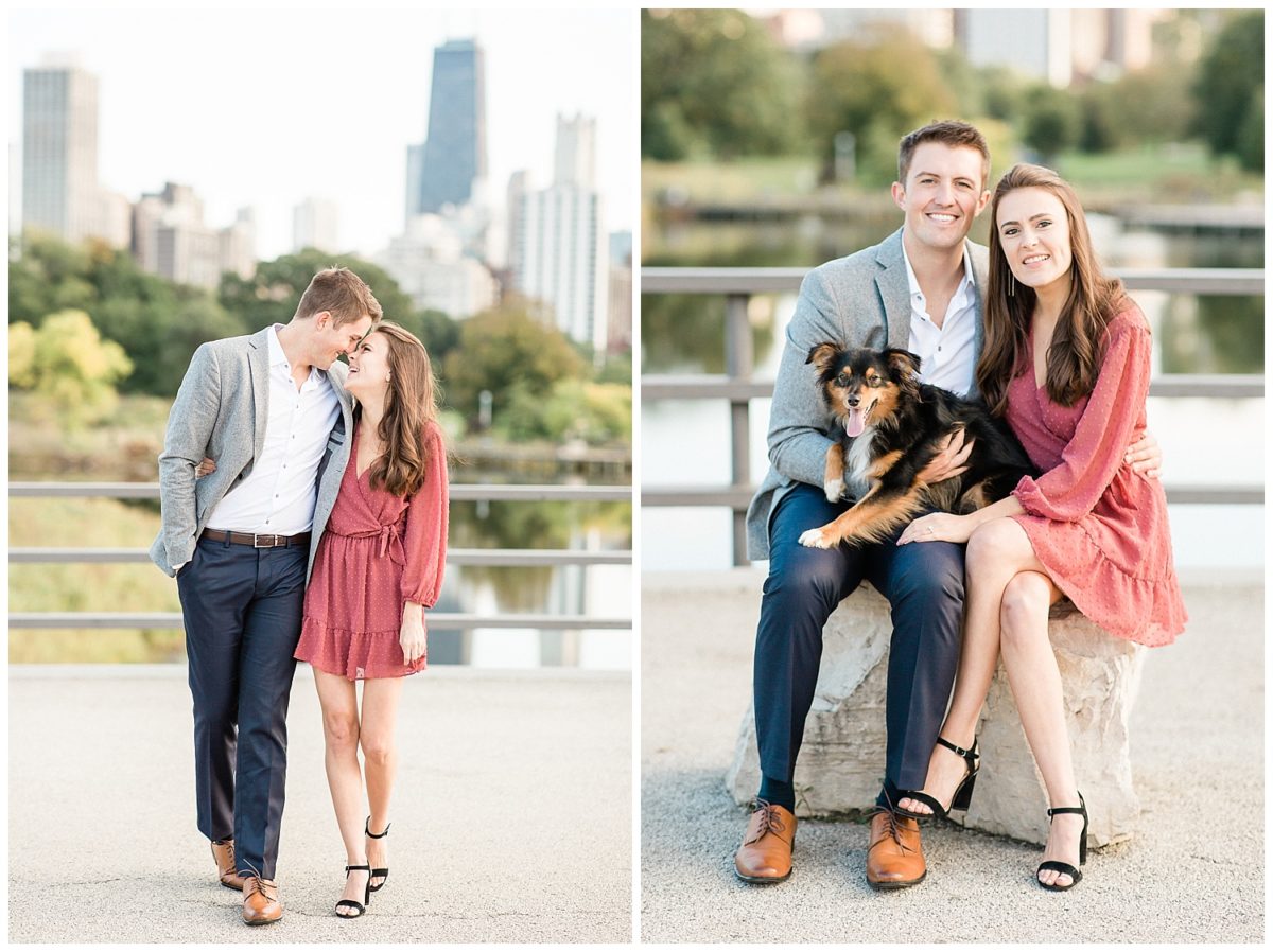 Chicago engagement photo locations, chicago engagement photo spots, chicago engagement photo ideas, chicago engagement photo inspiration, chicago engagement photographer, Olive Park engagement photos, wrigley building engagement photos, michigan ave engagement photos, chicago riverwalk engagement photos, north avenue engagement photos, chicago skyline engagement photos, chicago art institute engagement photos, lincoln park engagement photos, alfred caldwell lily pool engagement photos, grant park engagement photos