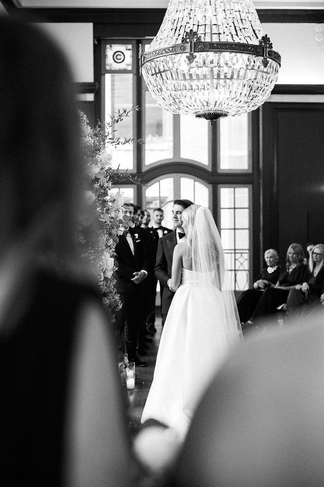 Wedding ceremony setup with guests gathered as a result of planning a wedding in Chicago Illinois