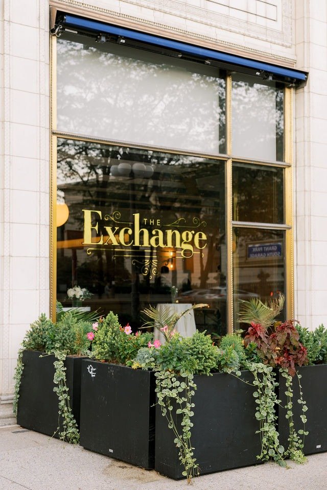Exterior view of The Exchange, a stylish option for wedding venues in downtown Chicago